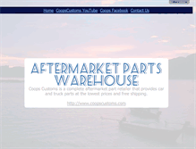 Tablet Screenshot of coopscustoms.net